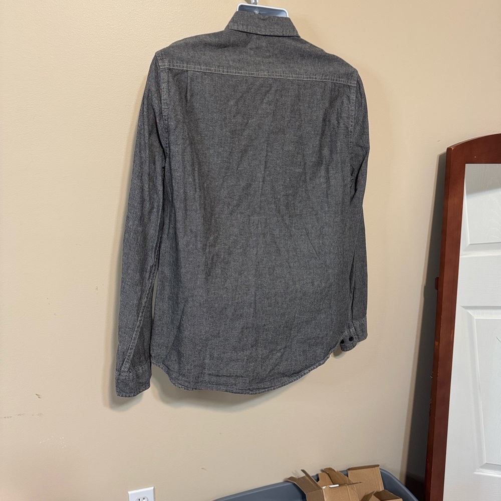 Denim & Supply Ralph Lauren Charcoal Button-Down Shirt size Large - Picture 7 of 12